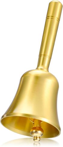 Loud Hand Call Bell, Solid Brass Call Bells Dinner Bell Small Hand Bells with Handle for Seniors Bedside, Wedding, Classroom, Meditation, Animal Training and Teaching in Saudi Arabia