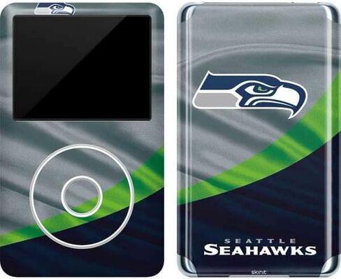 Skinit Decal MP3 Player Skin Compatible with iPod Classic (6th Gen) 80GB - Officially Licensed NFL Seattle Seahawks Design in Saudi Arabia