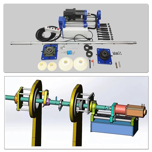 110V Portable Line Boring Machine, Bore Diameter 1.77"-6.3", with 5.2' x 1.57" Boring Bar & Control Handle, Professional Boring Equipment in Saudi Arabia