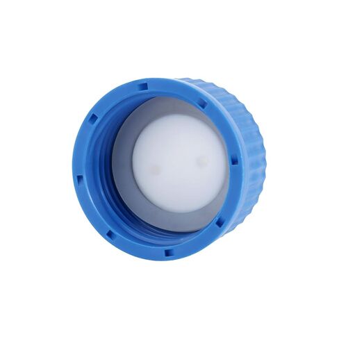 Blue GL45 Safety Filling Cap with One Hole for Glass Bottles, 1/8 Inch OD Tubing, Complete Kit (4, 2-Port) in Kuwait