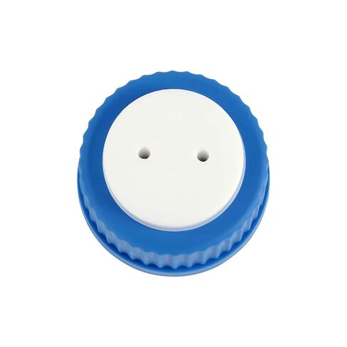 Blue GL45 Safety Filling Cap with One Hole for Glass Bottles, 1/8 Inch OD Tubing, Complete Kit (4, 2-Port) in Kuwait