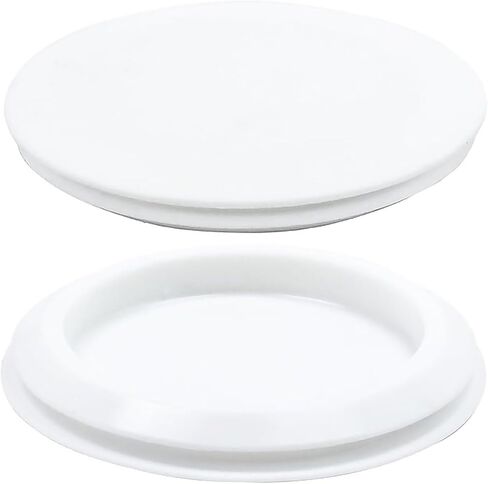 2PCS 75mm White Rubber Plug Waterproof Sealing Flexible Pipe End Stopper Suitable for Bottle Bracket Door Panels Flowerpot Hole in Saudi Arabia
