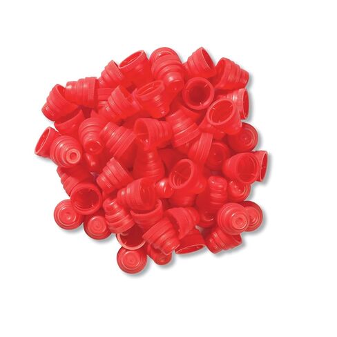 Universal Plug Caps for Test Tubes - Red - 1000 per Pack in Kuwait