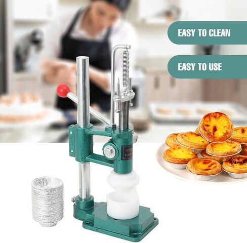 آلة تشكيل الجلد لاذع البيض اليدوية، أداة صنع الجلد لاذع البيض بالضغط اليدوي لمتجر الكعك المنزلي، قالب قشرة تارت الكاسترد التجاري in Kuwait