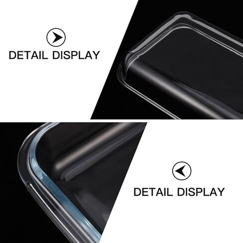 Operitacx Heat-resistant Tempered Glass Grill Tray Rectangular 1l Glass Oblong Baking Plate Microwave and Oven Safe Cooking Dish for Home Kitchen Use in Saudi Arabia