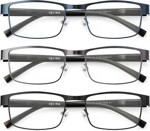 3PCS Blue Light Glasses Men - Bluelight Blocking Computer Metal Thin Frame For Mens/Women in Kuwait