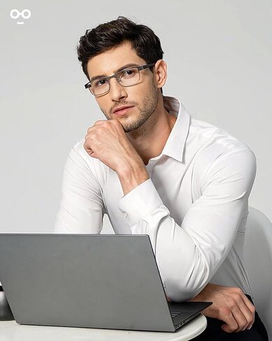 3PCS Blue Light Glasses Men - Bluelight Blocking Computer Metal Thin Frame For Mens/Women in Kuwait