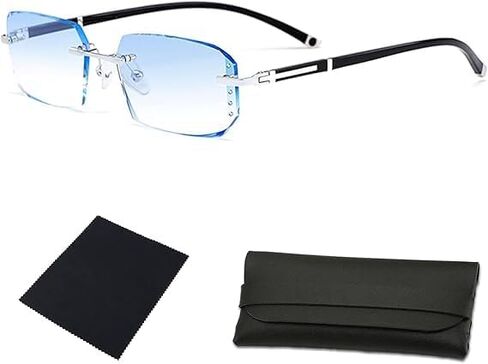 Clarity Glasses, Clarity Automatic Adjustment Eye Glass, For Reading Eye Strain from Screen Computer Gaming Eye Glasses with Clear Frame & Travel Case(1PCS) in Kuwait