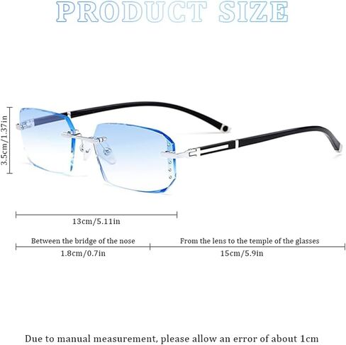 Clarity Glasses, Clarity Automatic Adjustment Eye Glass, For Reading Eye Strain from Screen Computer Gaming Eye Glasses with Clear Frame & Travel Case(1PCS) in Kuwait