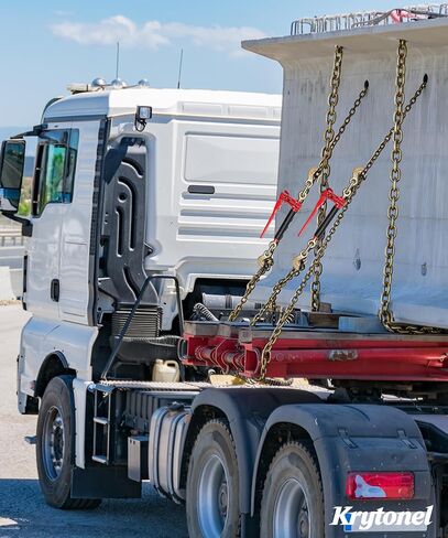 Load Binder & Grade 70 Chain Kit, 5/16" x 10 ft Transport Chains with Folding Handle Binders, 4,700 lb Working Load, 2 Pack in Kuwait