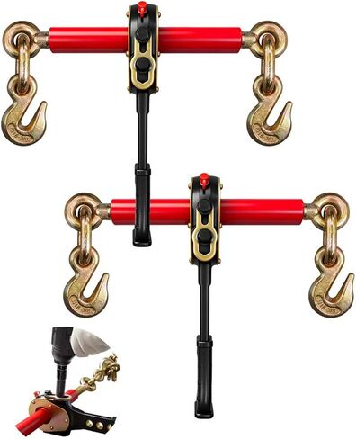 Impact Wrench Ratchet Binders (2-Pack) - for 3/8" & 1/2" Chain, 9200 lbs WLL | Heavy-Duty Cargo Tie-Down & Load Securement in Saudi Arabia