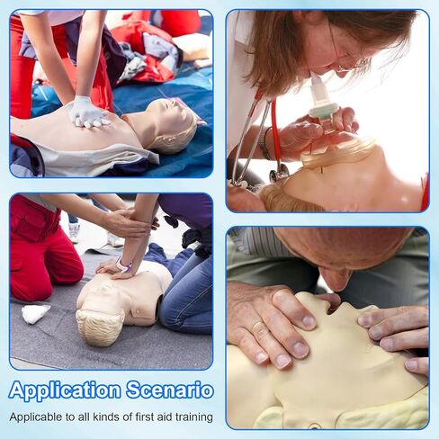 CPR Dummy Manikins Training Kit, Professional CPR Mannequin Test Dummies Adult with Medium Skin MCR Med-ical Accessories, CPR Training Dummy Set for Classroom or Research Centers in Kuwait