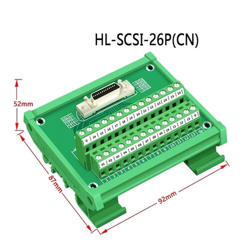 26-pin SCSI Female Signal Terminal Block Module DIN Rail SCSI-26 SESI Module DIN Rail mounting in Saudi Arabia