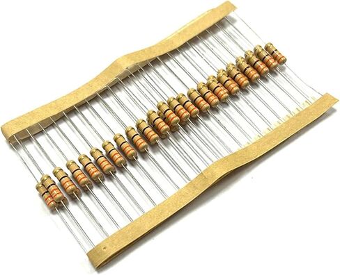 1W الكربون فيلم المقاوم 3.3 3.6 3.9 33 36 39 330 360 390 أوم R K 5٪ المقاومة 3R3 3R6 3R9 3.3K 33K 39K 0.1R-3M 20 قطعة (CF 1W 510K 20 قطعة) in Kuwait