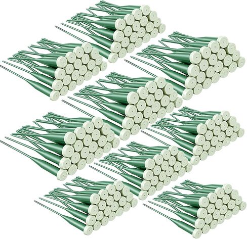 Yuanan 200 قطعة من أنابيب المياه الزهرية للزهور، 200 قطعة من أنبوب مياه الزهرة الخضراء مقاس 6 بوصة مع أغطية مطاطية أنبوب جذعي للزهور البلاستيكية لترتيبات جذع الزهور الطازجة ومستلزمات بائعي الزهور in Kuwait