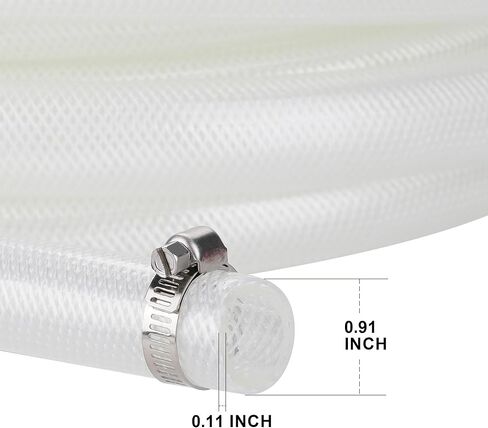 WYNNsky 3/4’’ID 25FT High Pressure Braided Clear PCV Tube in Saudi Arabia