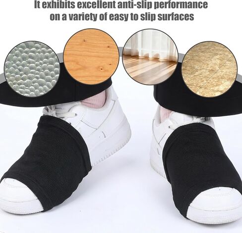 4Pairs Dance Socks Over Shoes, Anti-Slip Dance Shoe Covers for Sneakers Dancer Shoe Socks Pivoting Spin Socks for Ballet Hip Hop on Smooth Wooden Floors in Saudi Arabia