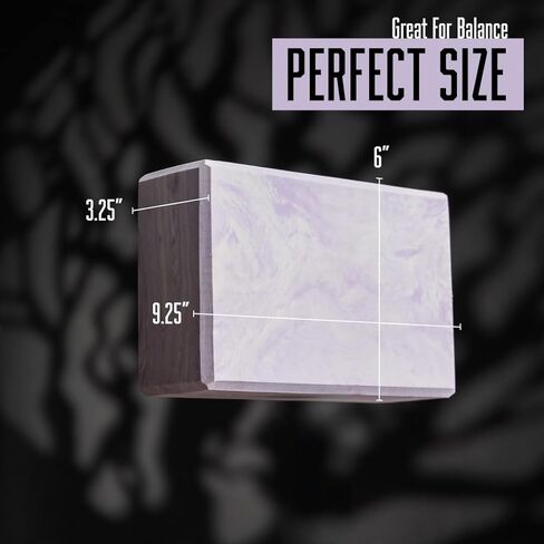 Yoga Block – High-Density Foam Exercise Block for Yoga, Pilates, Stretching & Meditation – Non-Slip, Lightweight & Durable by Lunai in Kuwait