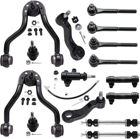 Detroit Axle - 15pc مجموعة التعليق الواجهة الأمامية لـ 4WD GMC CHEVY TAHOE YUKON K1500 K2500 CADILLAC ESCALADE UPPER in Kuwait