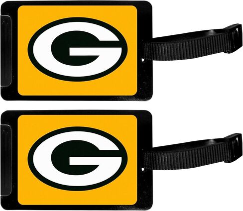 Siskiyou NFL Green Bay Packers Luggage Tag, 2 pk, Black in Saudi Arabia