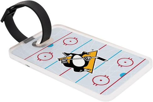 علامة الأمتعة Desert Cactus Pittsburgh Penguins - بطاقة تعريف السفر الرسمية لدوري الهوكي الوطني NHL للحقائب والحقائب والحقائب المحمولة (علامة الأمتعة الأكريليك B) in Kuwait