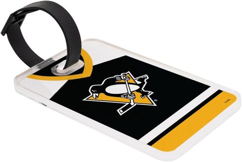 علامة الأمتعة Desert Cactus Pittsburgh Penguins - بطاقة تعريف السفر الرسمية لدوري الهوكي الوطني NHL للحقائب والحقائب والحقائب المحمولة (علامة الأمتعة الأكريليك B) in Kuwait
