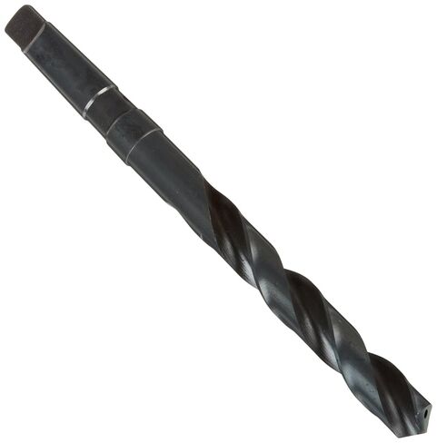 299 Series High-Speed Steel Oil Hole Drill Bit, Black Oxide Finish, #3 Morse Taper Shank, Spiral Flute, 118 Degrees Notched Point, 53/64" Size, 10-3/4" Length (Pack of 1) in Saudi Arabia