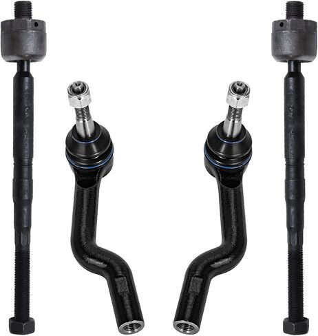 Detroit Axle - 4pc Front Tie Rod Ends for Toyota 2009-2019 Corolla 2009-2014 Matrix, Inner Outer Tie Rod Ends 2010 2011 2012 2013 Suspension Replacement in Kuwait