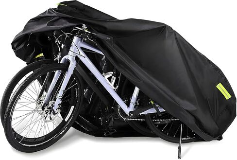 Bike Cover for 1, 2 Bikes Outdoor Waterproof Bicycle Covers 420D Heavy Duty Ripstop Material Offers Constant Protection for All Types of Bicycles All Through The 4 Seasons in Saudi Arabia