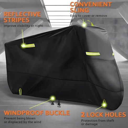 Bike Cover for 1, 2 Bikes Outdoor Waterproof Bicycle Covers 420D Heavy Duty Ripstop Material Offers Constant Protection for All Types of Bicycles All Through The 4 Seasons in Saudi Arabia