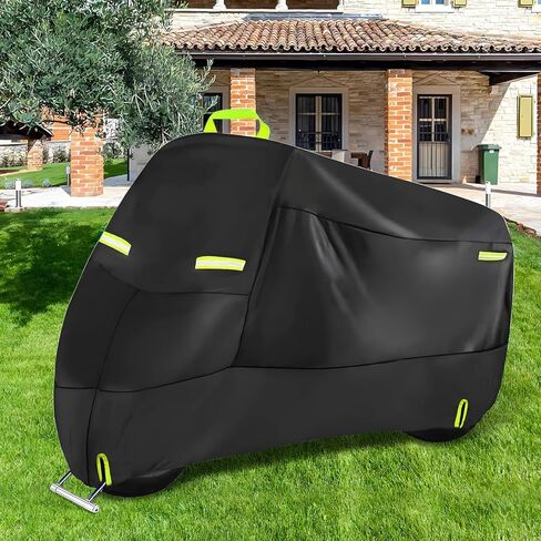 Bike Cover for 1, 2 Bikes Outdoor Waterproof Bicycle Covers 420D Heavy Duty Ripstop Material Offers Constant Protection for All Types of Bicycles All Through The 4 Seasons in Saudi Arabia