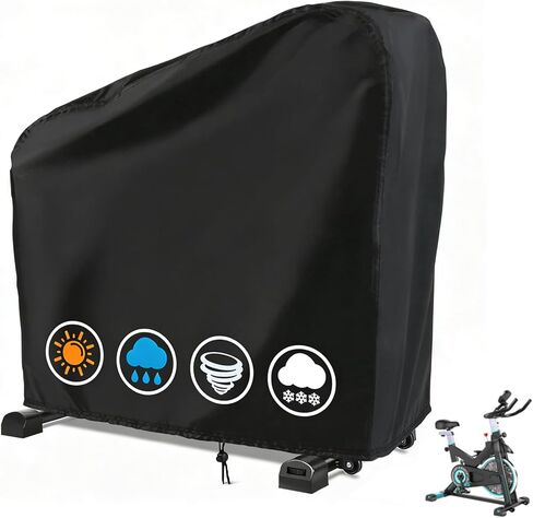 غطاء دراجة التمرين، غطاء دراجة منتصب، أغطية دراجة ثابتة للتخزين في الهواء الطلق، غطاء دراجة مقاوم للماء والغبار، مناسب تمامًا للياقة البدنية في الأماكن المغلقة أو الهواء الطلق in Kuwait