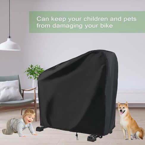 غطاء دراجة التمرين، غطاء دراجة منتصب، أغطية دراجة ثابتة للتخزين في الهواء الطلق، غطاء دراجة مقاوم للماء والغبار، مناسب تمامًا للياقة البدنية في الأماكن المغلقة أو الهواء الطلق in Kuwait