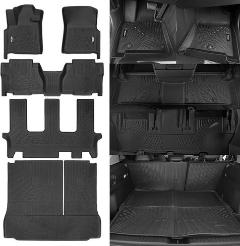 All Weather Floor Mats Fit for 2017-2025 Jeep Compass Floor Mats & Trunk Mat & Backrest Mats Replacement for Jeep Compass Accessories Odorless Anti-Slip Floor Mats in Kuwait