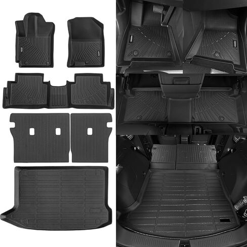 All Weather Floor Mats Fit for 2017-2025 Jeep Compass Floor Mats & Trunk Mat & Backrest Mats Replacement for Jeep Compass Accessories Odorless Anti-Slip Floor Mats in Kuwait