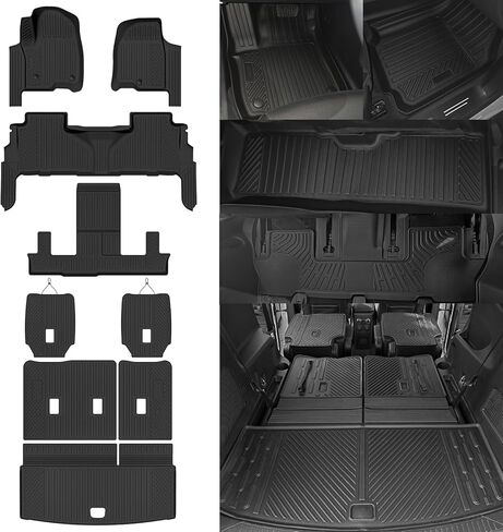 All Weather Floor Mats Fit for 2017-2025 Jeep Compass Floor Mats & Trunk Mat & Backrest Mats Replacement for Jeep Compass Accessories Odorless Anti-Slip Floor Mats in Kuwait