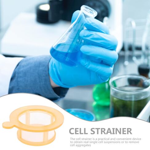 NOLITOY 2pcs Disposable Cell Strainers 70μm Mesh Filter for Laboratory Experiments Biological Cell Filter Tools with Fine Mesh Screen for Filtration and Lab Use in Saudi Arabia