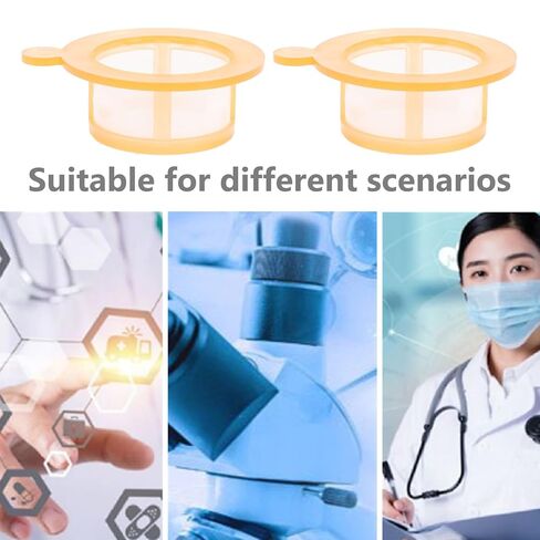 Zerodeko 2pcs Disposable Cell Strainers 70μm Fine Net Scientific Cell Filters for Experiments and Laboratory Filtration Tools in Saudi Arabia