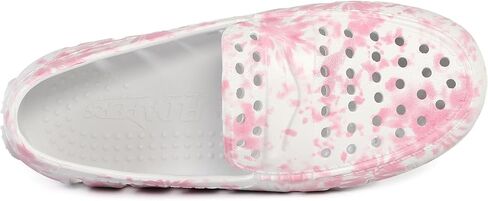 Floafers للجنسين طباعة Prodigy Driver (طفل صغير/طفل صغير/طفل كبير)، صبغة ربطة عنق وردية/أبيض ساطع، 13، متوسط in Kuwait