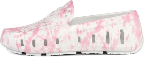 Floafers للجنسين طباعة Prodigy Driver (طفل صغير/طفل صغير/طفل كبير)، صبغة ربطة عنق وردية/أبيض ساطع، 13، متوسط in Kuwait