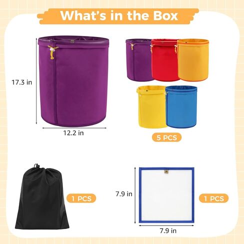 5PCS 5-Gallon Mesh Filter Bags, Nylon Strainer Bag, Reusable Drawstring Washable Mesh Bags for 5 Gallon Bucket, with Pressing Screen & Storage Bag, for DIY Drink, Cold Brew in Kuwait