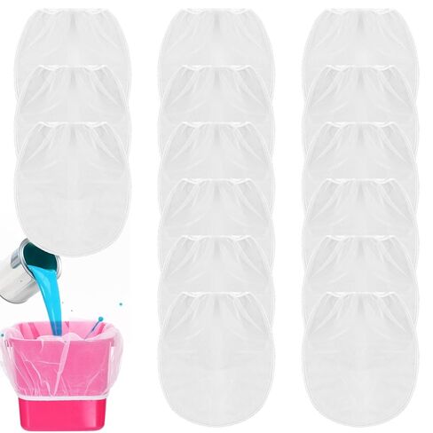 15 Pcs Paint Strainer 1 Gallon, Disposable Bag Bucket Strainer Fine Mesh Paint Filter Bag with Elastic Top Opening for Paints Gardening in Kuwait