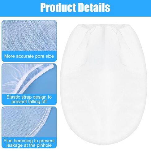 15 Pcs Paint Strainer 1 Gallon, Disposable Bag Bucket Strainer Fine Mesh Paint Filter Bag with Elastic Top Opening for Paints Gardening in Kuwait