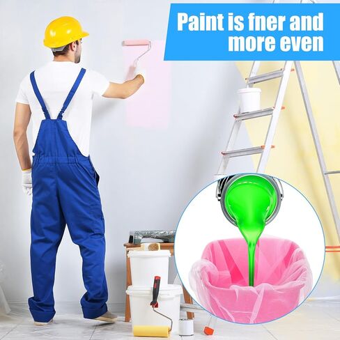 15 Pcs Paint Strainer 1 Gallon, Disposable Bag Bucket Strainer Fine Mesh Paint Filter Bag with Elastic Top Opening for Paints Gardening in Kuwait