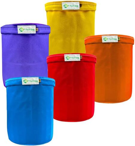 20 Gallon 5 Pack Filter Bag with Filter Screen and Storage Pouch for Hydroponics, Gardening, Juice etc. in Saudi Arabia