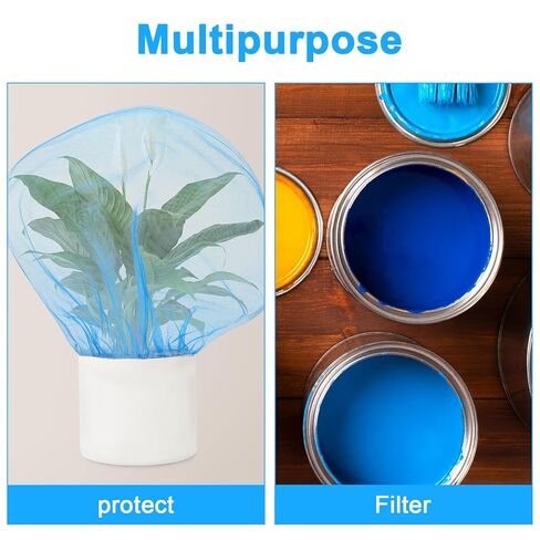 24 Pack 5 Gallon Paint Strainer Bag with Fine Nylon Mesh & Elastic Top - Premium Paint Filter Bag for Buckets, Hydroponics, Gardening, and Liquid Straining(Blue) in Kuwait