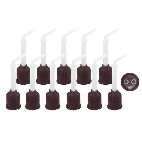 نصائح خلط انطباعات الأسنان، 100 قطعة من WINDSIUUU، أطراف خلط انطباعات الأسنان عالية الأداء داخل الفم، طرف مختلط من مطاط السيليكون داخل الفم بنسبة 1:10 (100 قطعة NT7010) in Kuwait