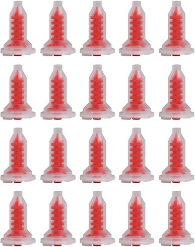 50/bg Dental Dynamic Mixing Tips Penta-Style Compatible with All Machines Red in Saudi Arabia