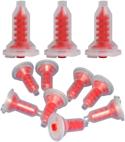 50/bg Dental Dynamic Mixing Tips Penta-Style Compatible with All Machines Red in Saudi Arabia