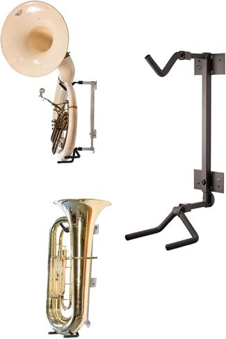 String Swing BHH09-FW Tuba / Sousaphone Holder - Black - Flat Wall in Saudi Arabia